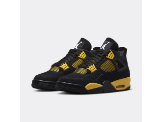 Basket air jordan 4 Retro Lightning CT8527-700 Homme Chaussures Entraînement de Sport Jaune Noir