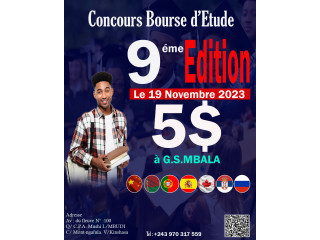 Concours de bourse d'étude